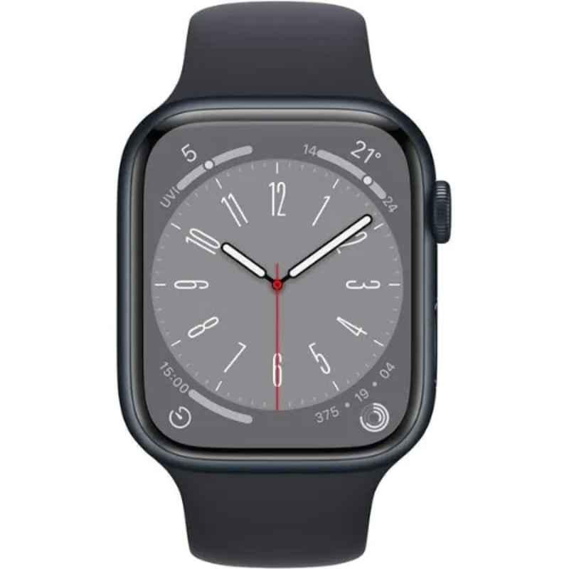 Apple iWatch Series 8 41mm Midnight Aluminium Case GPS Smart Watch, MNP53AE-8-GPS