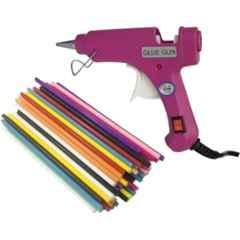 Gunstick 20W Purple Glue Gun with 25 Pcs Fluorescent Glue Sticks