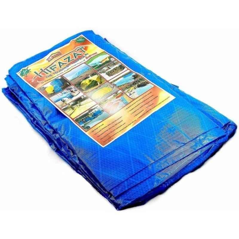 Hifazat 3.6x3.6m Blue Polyethylene Waterproof Tarpaulin Sheet, SH-TARP-BL121255