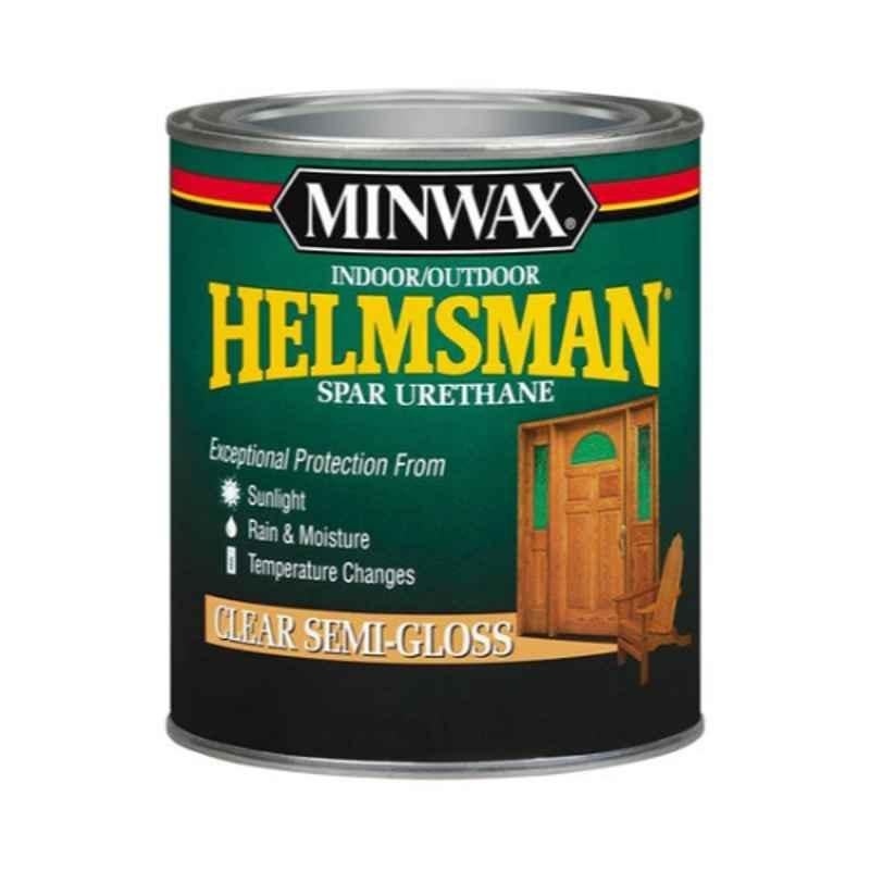 Minwax 1 Quart Clear Semi-Gloss Helmsman Spar Urethane, 63210444