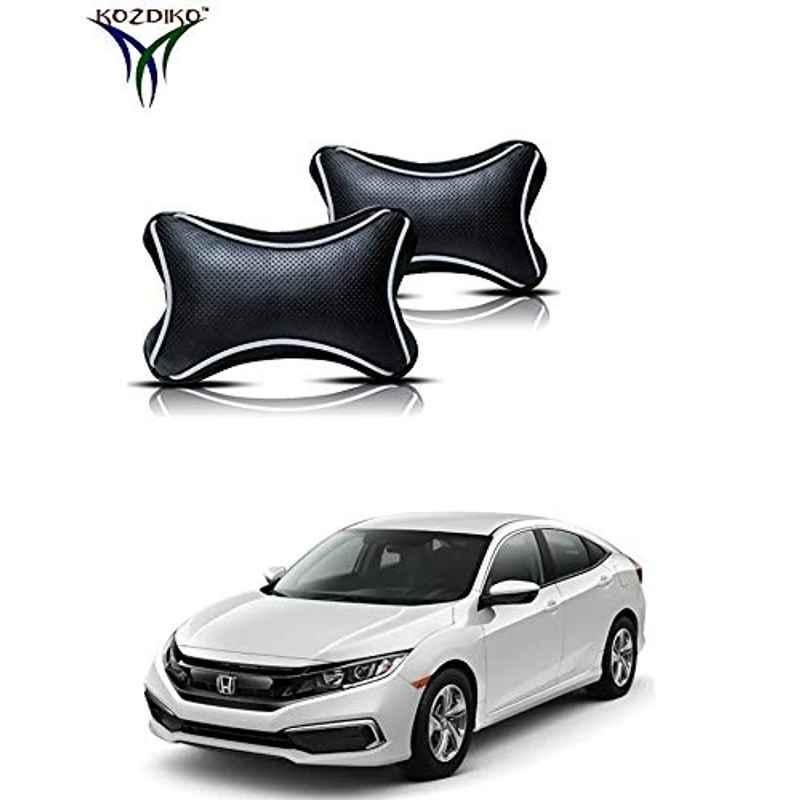 Kozdiko 2 Pcs Black Dotted Cushion Pillow Car Neck Rest Set for Chevrolet Optra, koz_46724