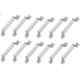 Smart Shophar 5 inch Stainless Steel Silver Ruffles Cabinet Handle, SHA40CH-RUFL-SL05-P12 (Pack of 12)
