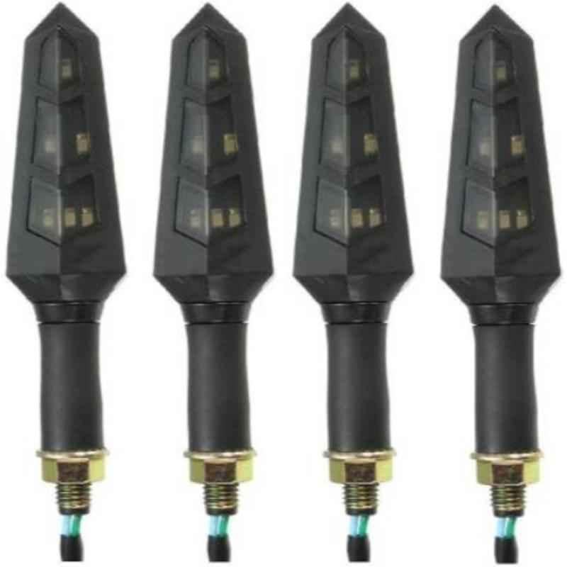 JBRIDERZ 4 Pcs Bike KTM Smoke Style Sleek Amber LED Indicator Set for Yamaha Libero