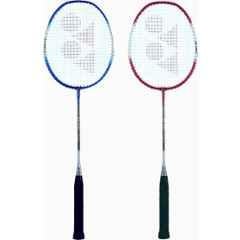 Yonex ZR 100 170g Light Blue & Red Strung Badminton Racquet (Pack of 2)