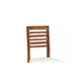 Angel Furniture 2 Pcs 39x18x18 inch Honey Semi Glossy Finish Wood Sitting Chair Set, AC-11
