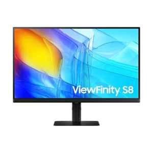 Samsung View Finity S8 27 inch UHD 4K IPS Panel Black LED Monitor with USB Type-C & LAN Port, LS27D804UAWXXL