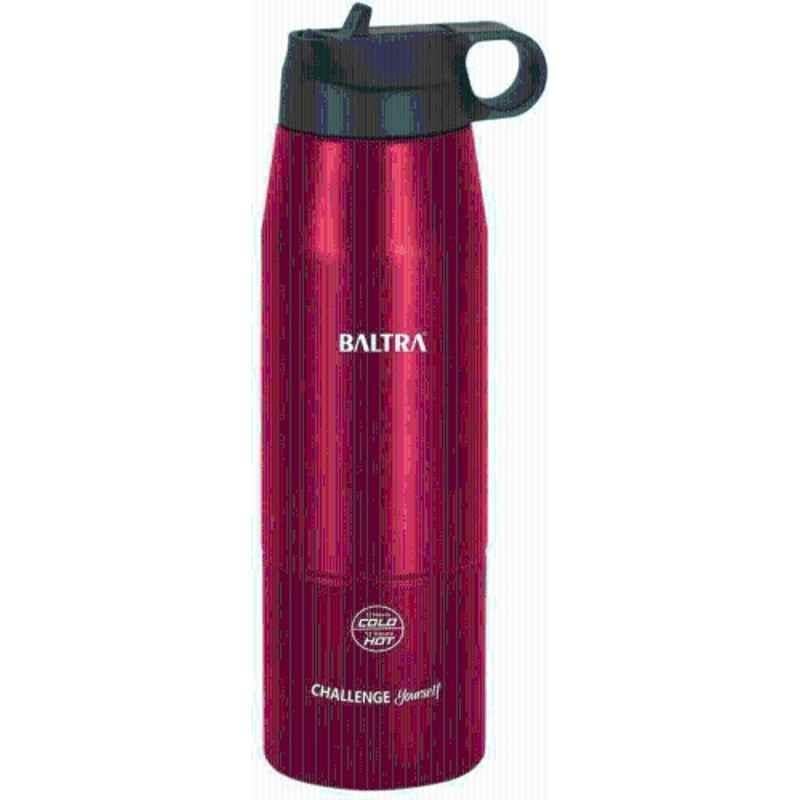 Baltra Modish 900ml Stainless Steel Maroon Sports Vacuum Flask Water Bottle, BSL-274