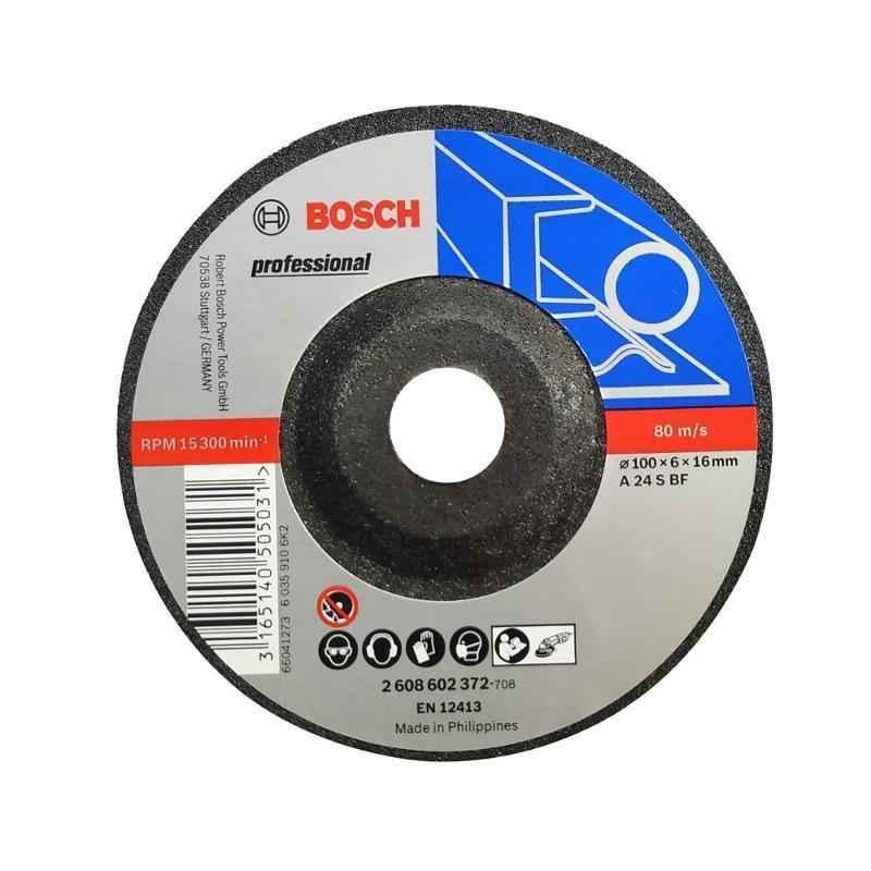 Bosch 100mm Metal Grinding Wheel, 2608602372 (Pack of 25)