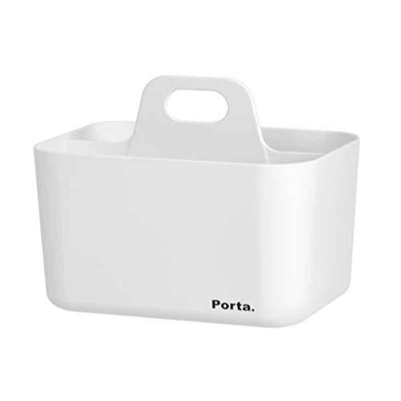 Litem Porta 3 Compartment White Mini Basket, 709056