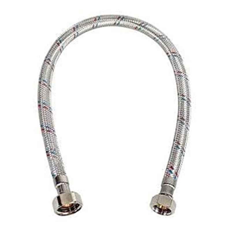Mateu 1/2x1/2 inch 45cm Stainless Steel Silver Flexible Water Heater Hose