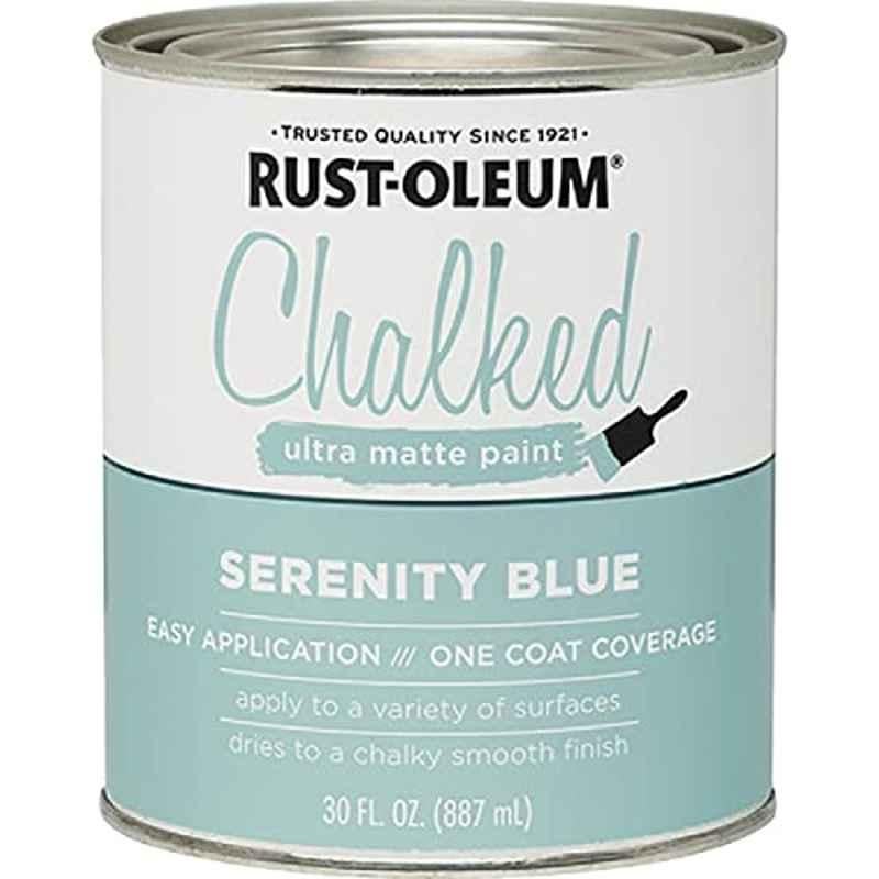 Rust-Oleum Chalked 30 Oz Serenity Blue 285139 Ultra Matt Paint