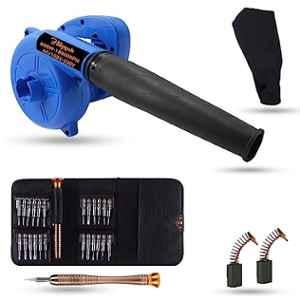 Hillgrove 800W Plastic Blue Electric Air Blower with Carbon Brushes & 25 in 1 Screwdriver, HGCM1035