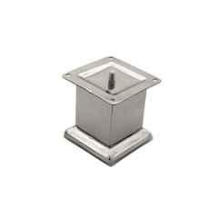 RAB 2 inch Stainless Steel Silver Matt Finish Square Sofa Leg, SQR 50