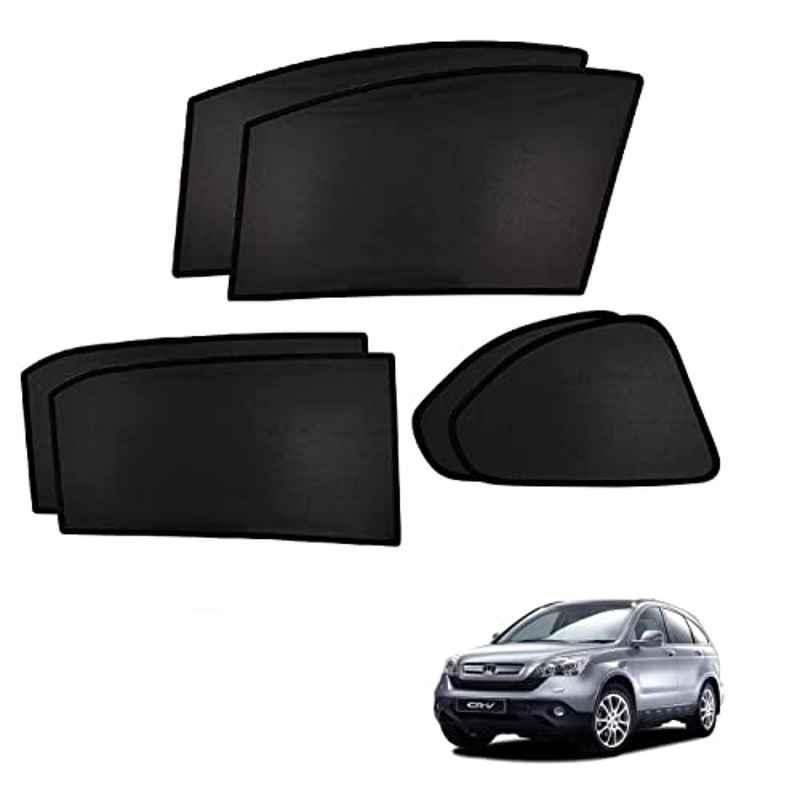 Kozdiko 4 Pcs Custom Fit Non Magnetic Curtains Mesh Car Sun Shade Set for Honda CRV