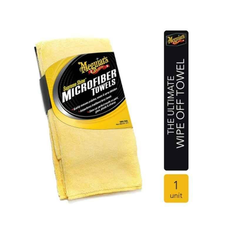 Meguiar's X2010EU 40.64x60.96cm Yellow Dual Sided Microfiber Car Cleaning Towel