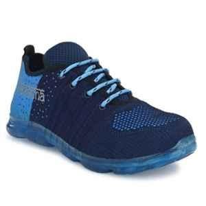 Kavacha S105 Knitted Fabric Blue Steel Toe Work Safety Shoes, Size:  9