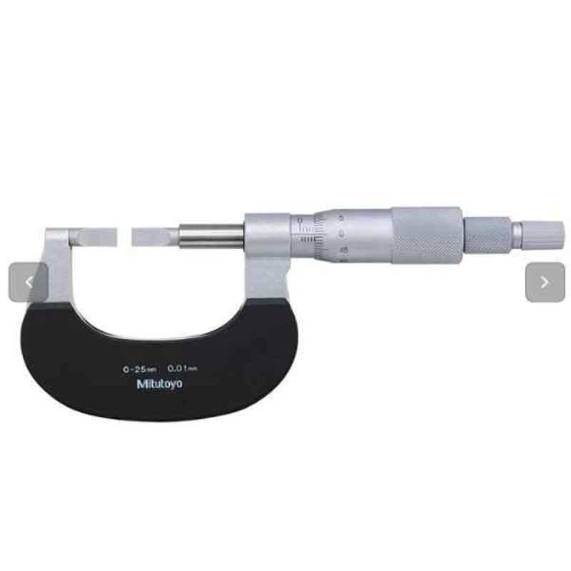 Mitutoyo 3-4 inch Non-Rotating Spindle Blade Micrometer, 122-128