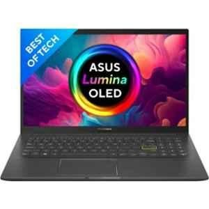 Asus KM513UA-L712WS VivoBook K15 Thin & Light Indie Black Laptop with AMD Ryzen 7 Octa Core AMD R7-5700U 16GB/512GB SSD/Windows 11 Home & 15.6 inch OLED Display, 90NB0TP1-M003V0