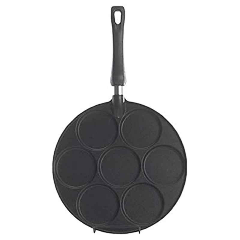 Nordic 3.13x3.13x0.25 inch Aluminium Black Dollar Pancake Pan, NE-01940