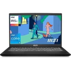 MSI B12MO-817IN Modern 15 Classic Black Thin & Light Laptop with Intel Core i5 12th Gen 1235U 16GB/512GB SSD/Windows 11 Home & 15.6 inch Display, 9S7-15H112-817