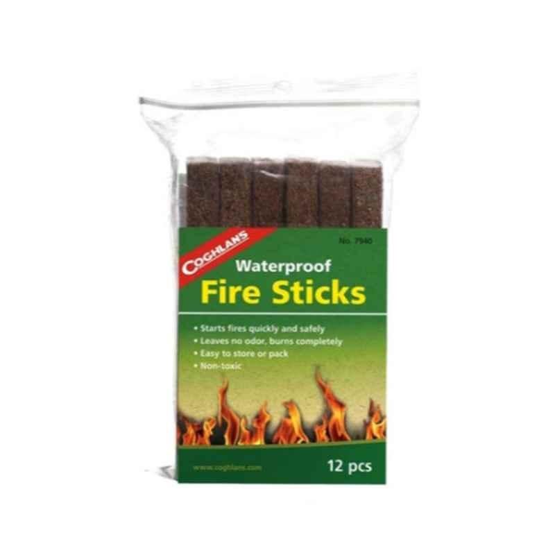 Coghlans 12Pcs 7940 Brown Waterproof Fire Stick Set