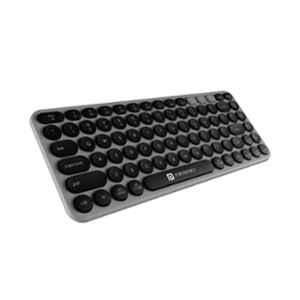 Portronics Bubble 2.0 Grey Dual Connectivity Wireless Keyboard, POR 375