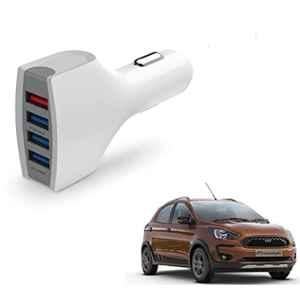 Kozdiko 36W 4.1 White USB Car Fast Charger with 4 Ports for Ford Freestyle