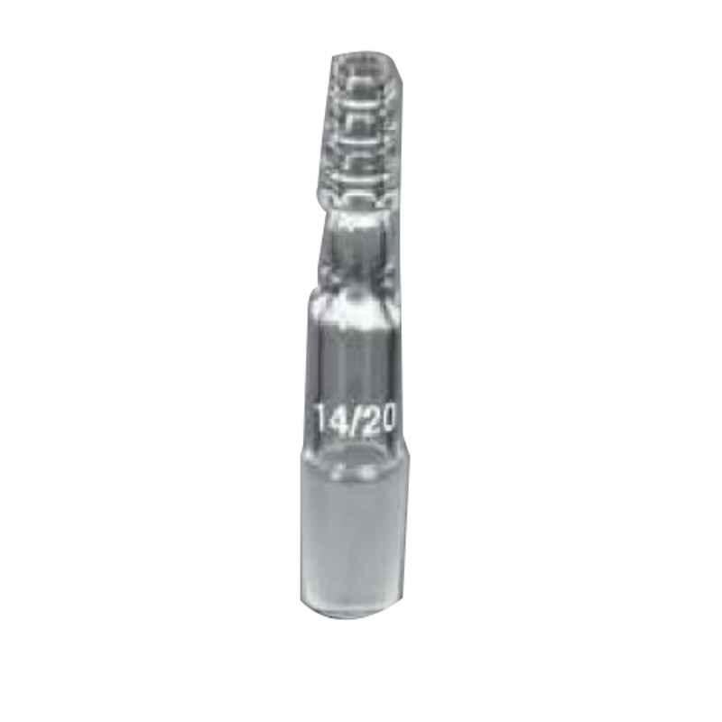 Glassco 14/20 Boro 3.3 Glass Straight Vacuum/Argon Adapter, 020.475.01