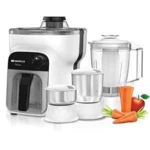 Havells Stilus 500W White & Black Juicer Mixer Grinder with 3 Jars, GHFJMBVK050