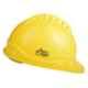 Allen Cooper Yellow Polymer Nape Type Safety Helmet with Chin Strap, SH702-Y (Pack of 10)