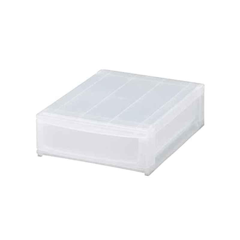 Pearl Life 10-3/8x13-5/8x4 inch Polypropylene & Synthetic Rubber Translucent Stacking Paper Drawer