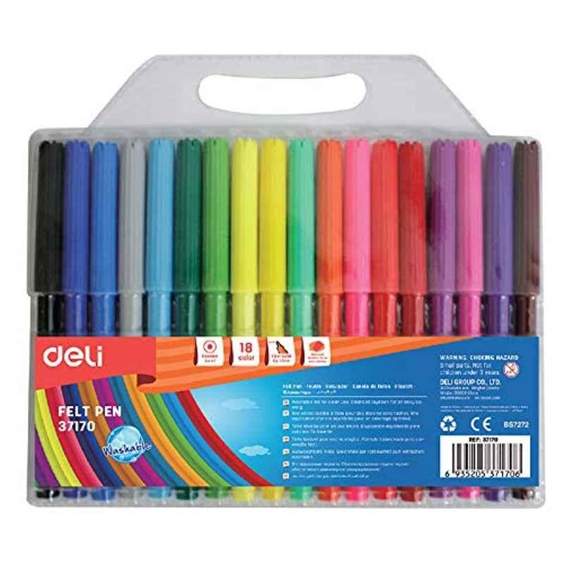 Deli 18 Pcs Colour Water Pen Set, E37170