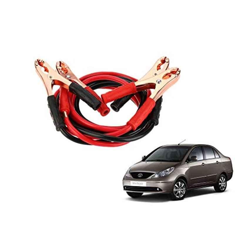 Kozdiko 7.5ft Copper Core Red & Black Heavy Duty Car Battery Booster Cable for Tata Indigo