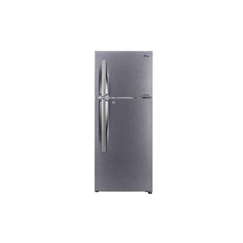 LG 260L 3 Star Dazzle Steel Frost Free Smart Inverter Refrigerator, GL-S292RDSY