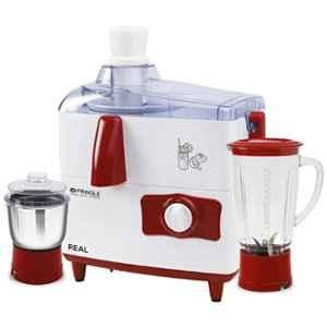 Pringle Real 500W White & Cherry Juicer Mixer Grinder with 2 Jar