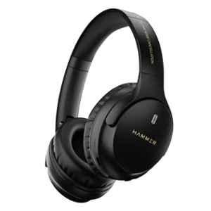 Hammer Bash Vivid Black Wireless Bluetooth Headphone with 70hrs Playtime & 40mm Driver