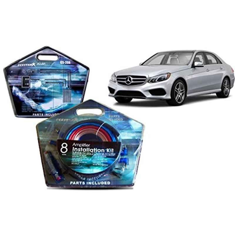 Auto Pearl Geestar Plus 8 Guage 2 Channel Amplifier Full Installation Kit for Mercedes Benz E350, GS-208