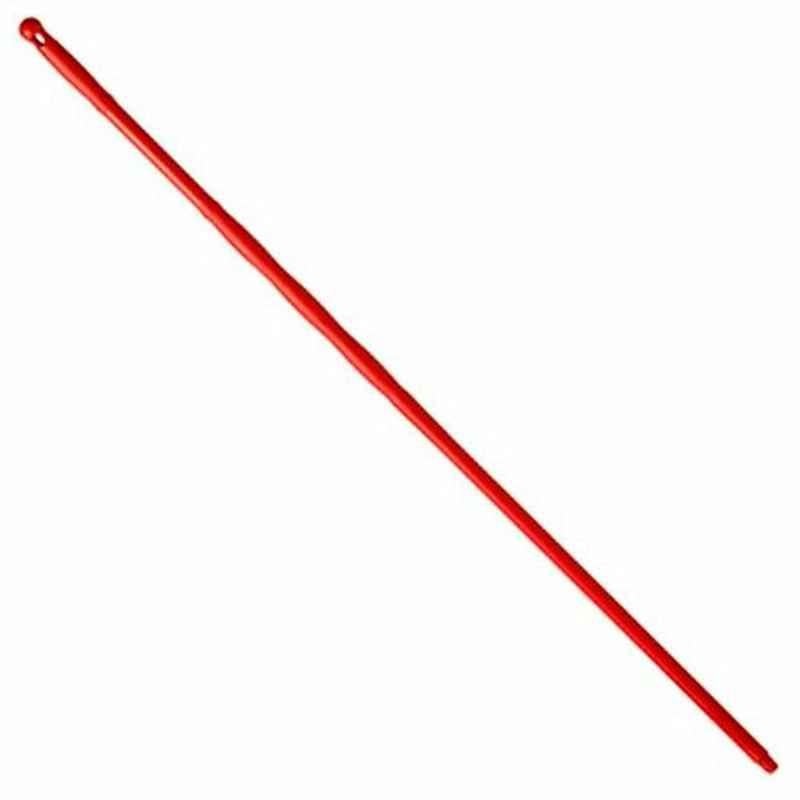 Intercare Screw-Fit Mop Handle With Hole, Plastic, 145cm, Red
