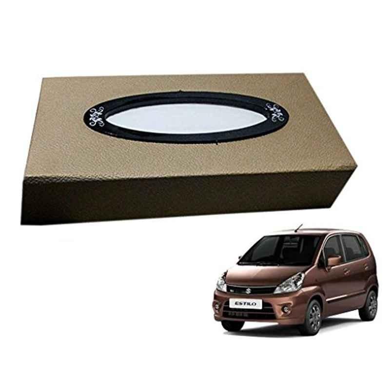 Kozdiko 200 Sheets 100 Pulls Beige Tissue Paper Box for Maruti Zen Estilo, koz_32041