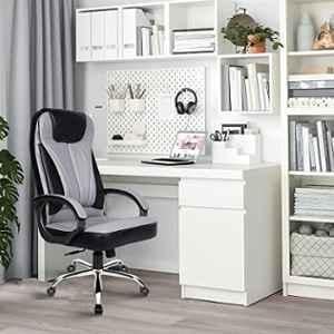 Rose Kyte Leatherette Grey & Black High Back Executive Chair