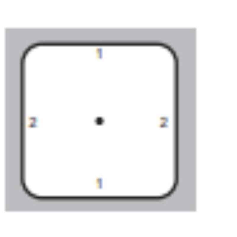 L&T 1 Pole 25A Cam Operated Changeover Rotary Switch, 61037, without off: 90 Deg Complete Rotation