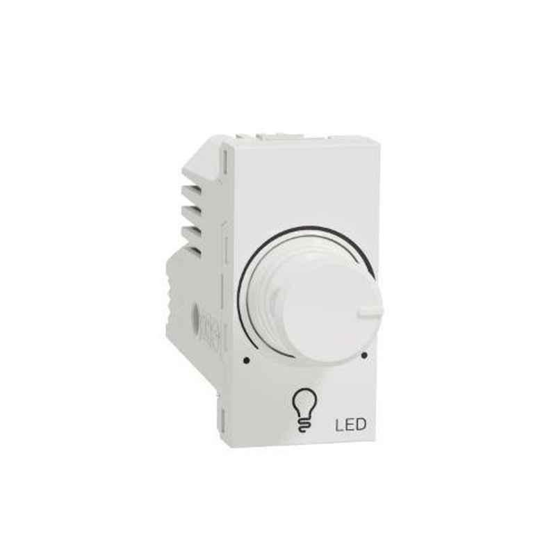 Schneider Electric Unica Pure Polar White Dimmer for LED, UNSLEDDIM1M_WE (Pack of 10)