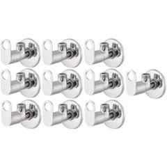 Senkiddpro Prime Stainless Steel Chrome Finish Wall Mounted Angle Cock (Pack of 10)
