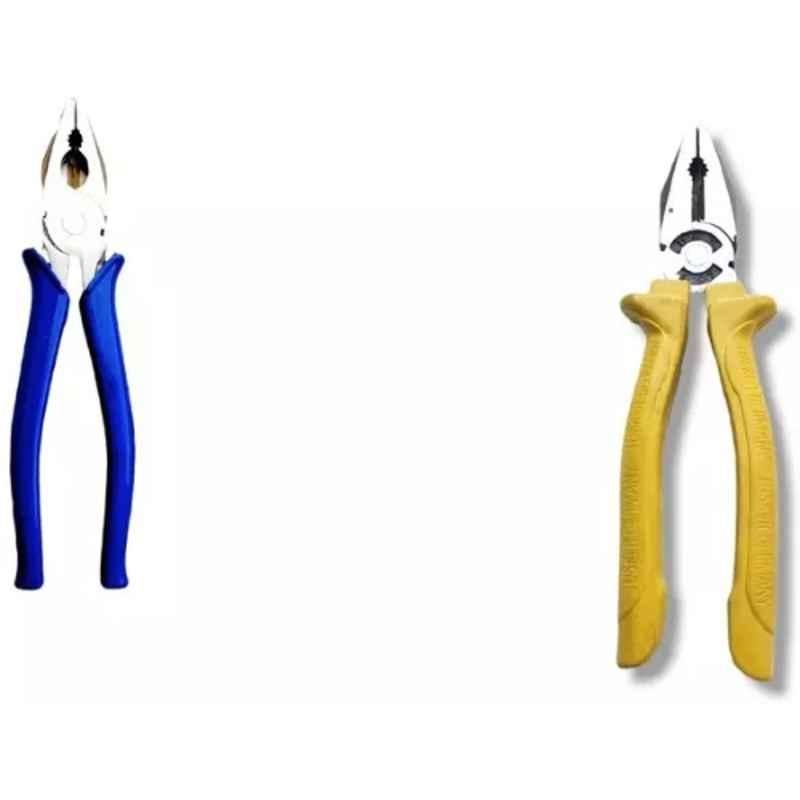 Sky Blue 2 Pcs 7.8 inch Lineman Plier Combo, SBE_PLIER_COMBO_MOD_00020