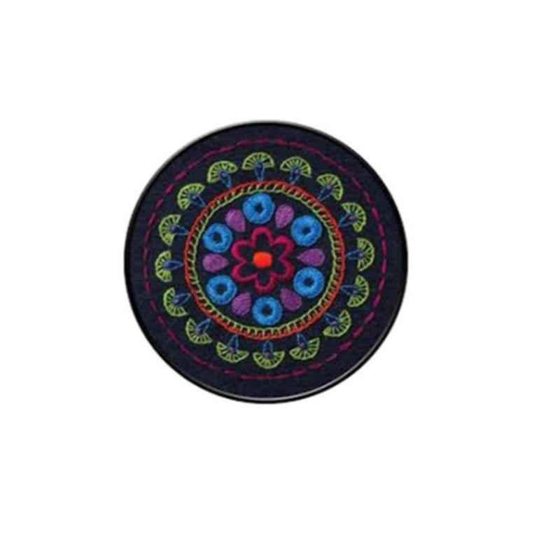 Bucilla Stamped Embroidery Kit 6In Round Tribal Medallion
