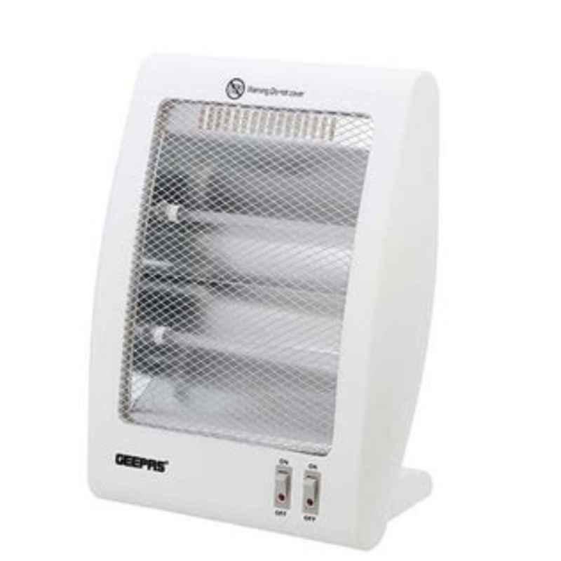 Geepas 800W Adjustable Thermostat Carbon Heater with Automatic Tip-Over Protection, GQH28522
