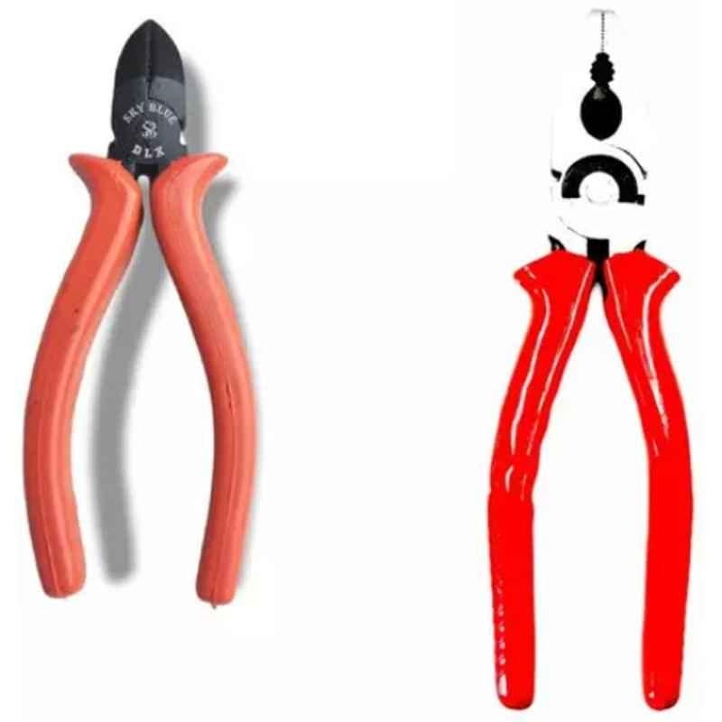 Sky Blue 2 Pcs 7.8 inch Lineman Plier Combo, SBE_PLIER_0693