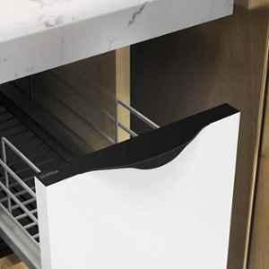 Plantex Profile Handle for Kitchen Cabinet/6 inch Aluminium Drawer Profile Handle/Wardrobe Pull Handle for Home/Office/Hotel (Black)