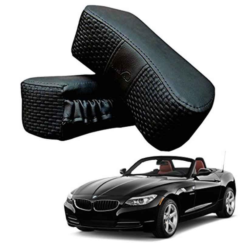 Kozdiko 2 Pcs Memory Foam Black Luxurious Neck Rest Set for BMW Z4, koz_41899