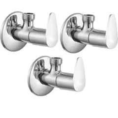 Senkiddpro Fusion Stainless Steel Chrome Finish Wall Mounted Angle Cock (Pack of 3)